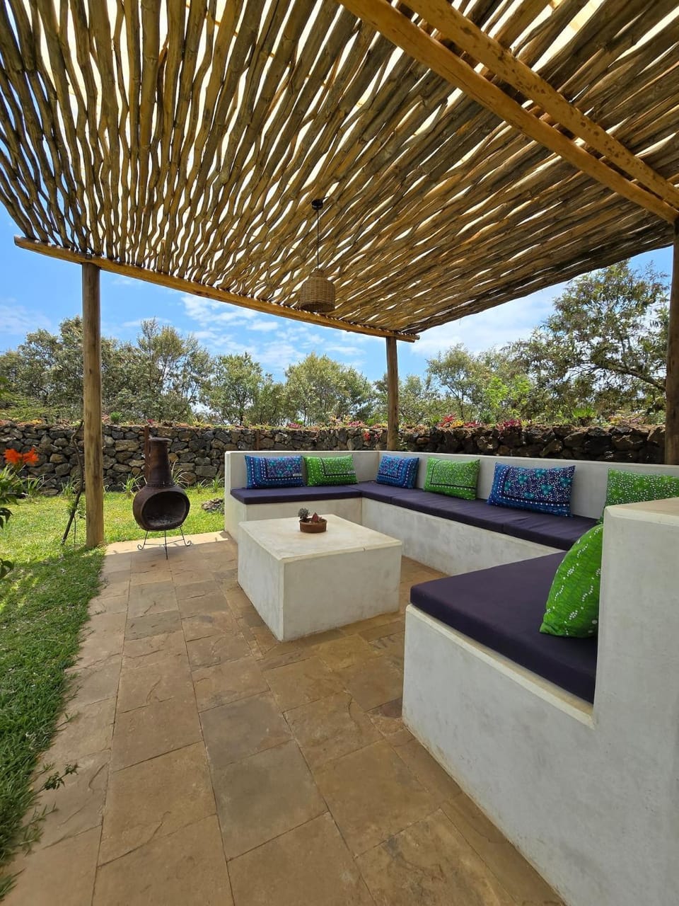 Garden, Seating area, Pool view