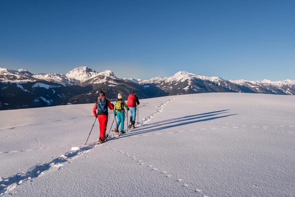 Winter, Hiking, Mountain view