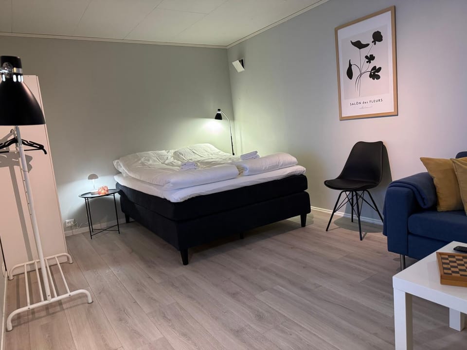 Bed, Photo of the whole room, Seating area, Bedroom