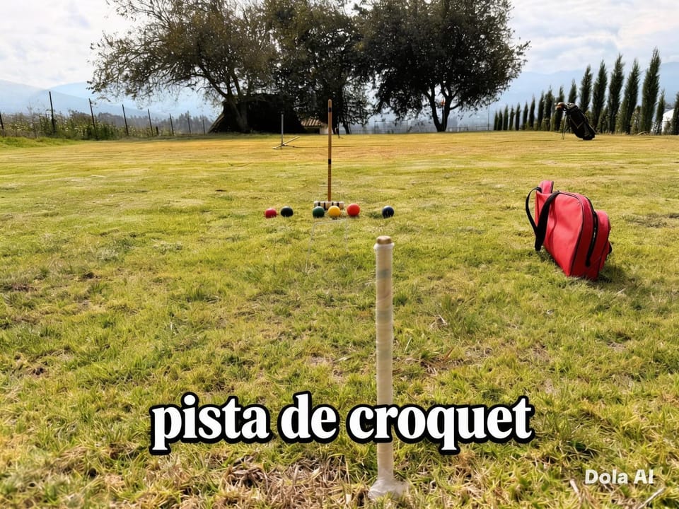 La Cabaña de Ciela C glamping con jacuzzi , minigolf y croquet Campground/ 
RV Resort in Cotopaxi, Ecuador