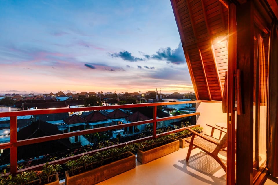 Natural landscape, View (from property/room), Balcony/Terrace, Sunset