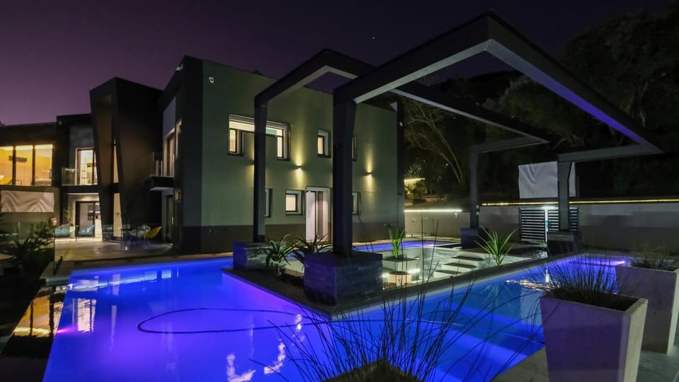 Property building, Night, Pool view, Swimming pool, Swimming pool