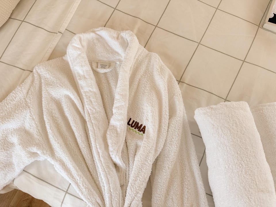Property logo or sign, towels