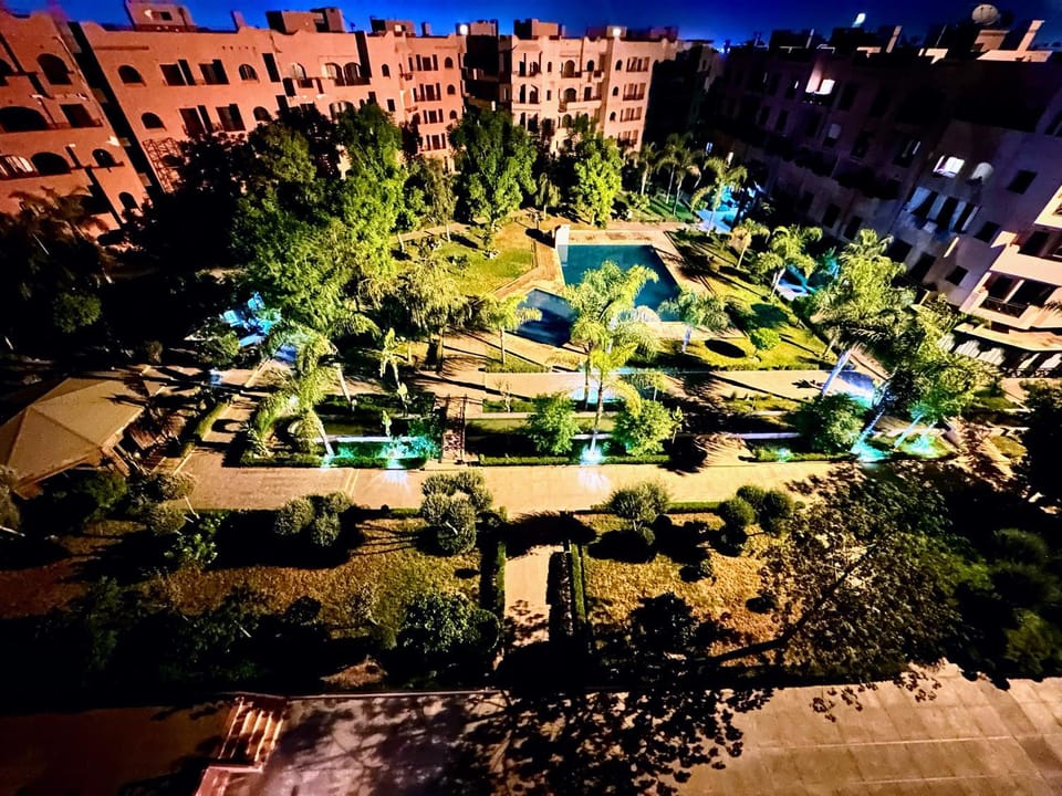 Night, Garden, Garden view, Pool view, Swimming pool, Location