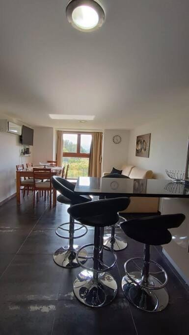 Living room, Seating area, Dining area, air conditioner