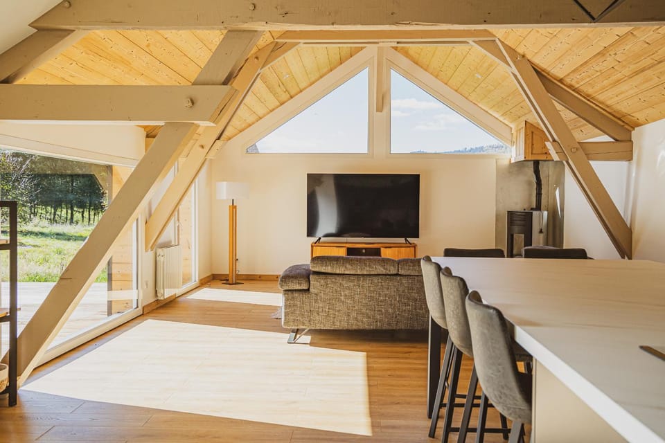 TV and multimedia, Seating area, fireplace