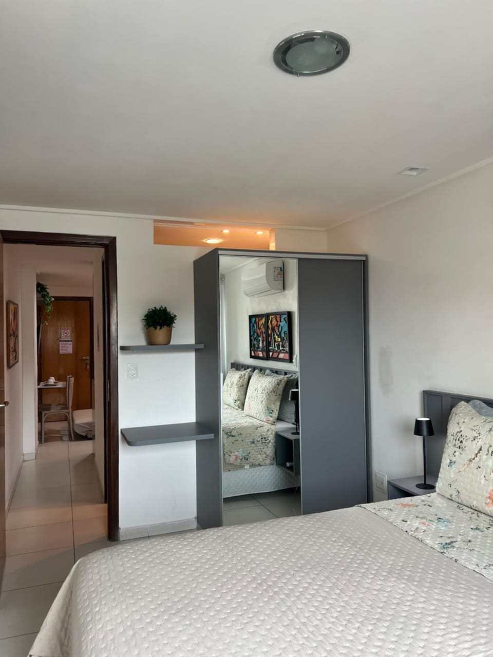 Photo of the whole room, wardrobe