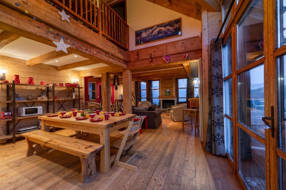 Parenthèse Enchantée - Vue panoramique - Cheminée Chalet in Uvernet-Fours