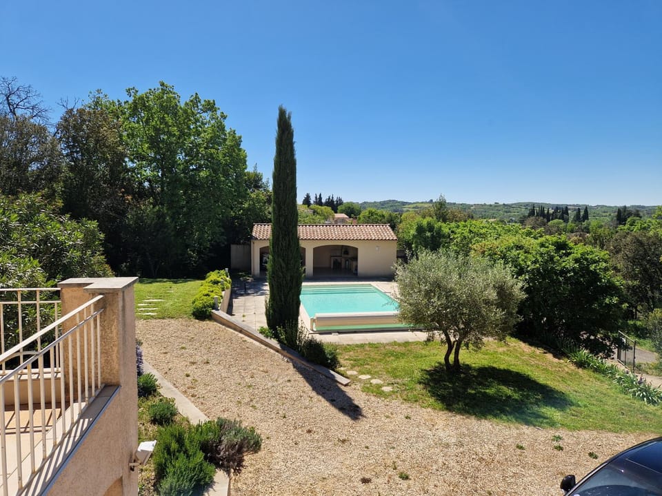 Natural landscape, Garden, Pool view