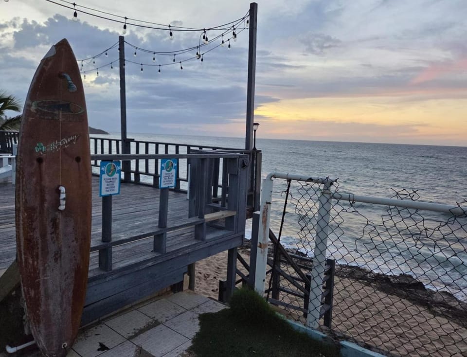 Beach, Sea view, Sunset