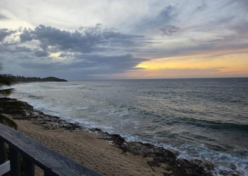 Beach, Sea view, Sunset