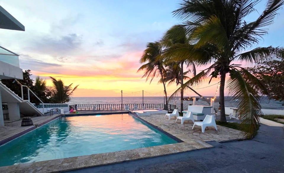 View (from property/room), Pool view, Sea view, Swimming pool, Sunset