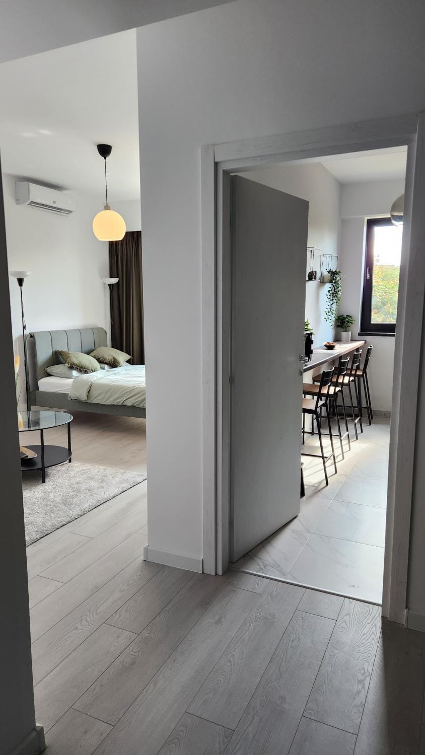 Living room, kitchen