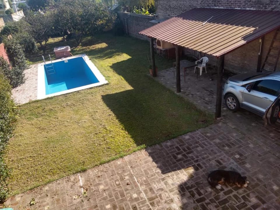 Day, Bird's eye view, Garden, Pool view, Swimming pool, Parking