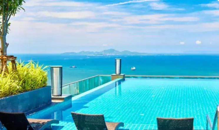 Sea View 1bedroom Wong Amat Tower 3312 Apartment in Pattaya City