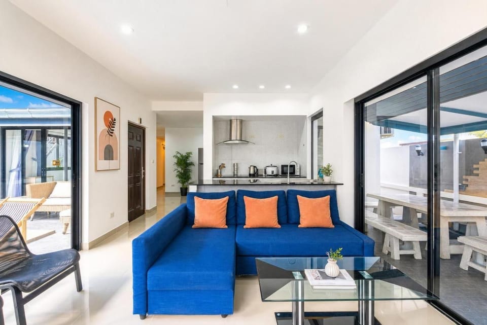Kitchen or kitchenette, Living room, Photo of the whole room, stove
