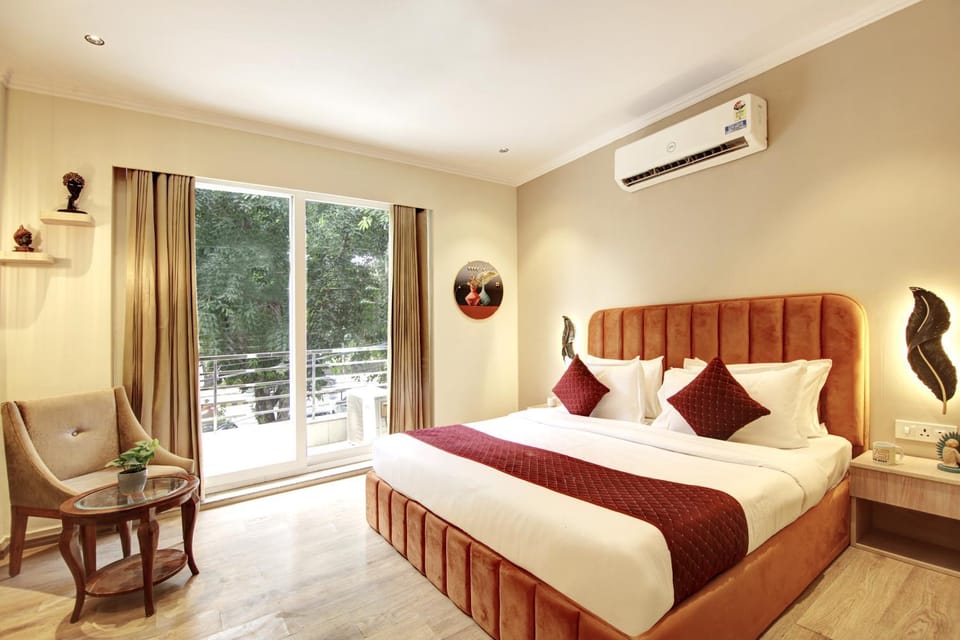 Bed, Bedroom, air conditioner
