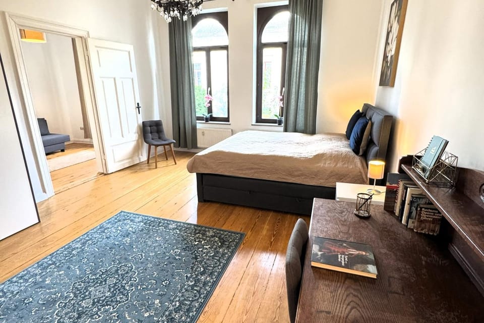 Property building, Living room, Bedroom