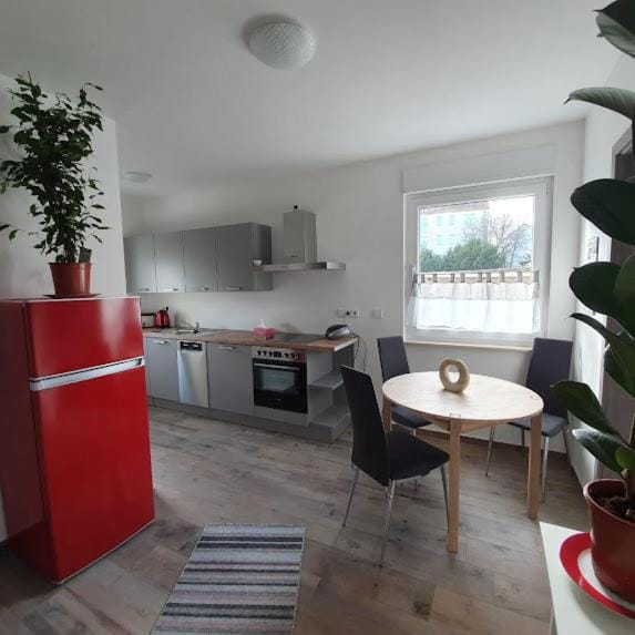 Kitchen or kitchenette, Living room, Seating area, Dining area, dishwasher, oven, stove