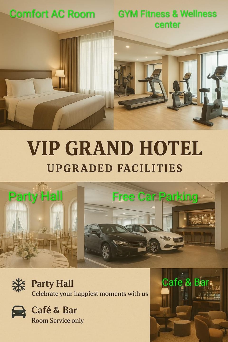 VIP GRAND HOTEL- Nearby Trichy Airport & IIM University Campground/ 
RV Resort in Tamil Nadu