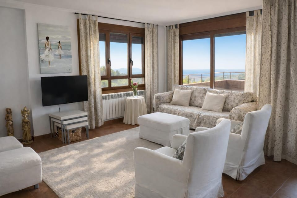 TV and multimedia, Balcony/Terrace, Living room, Sea view