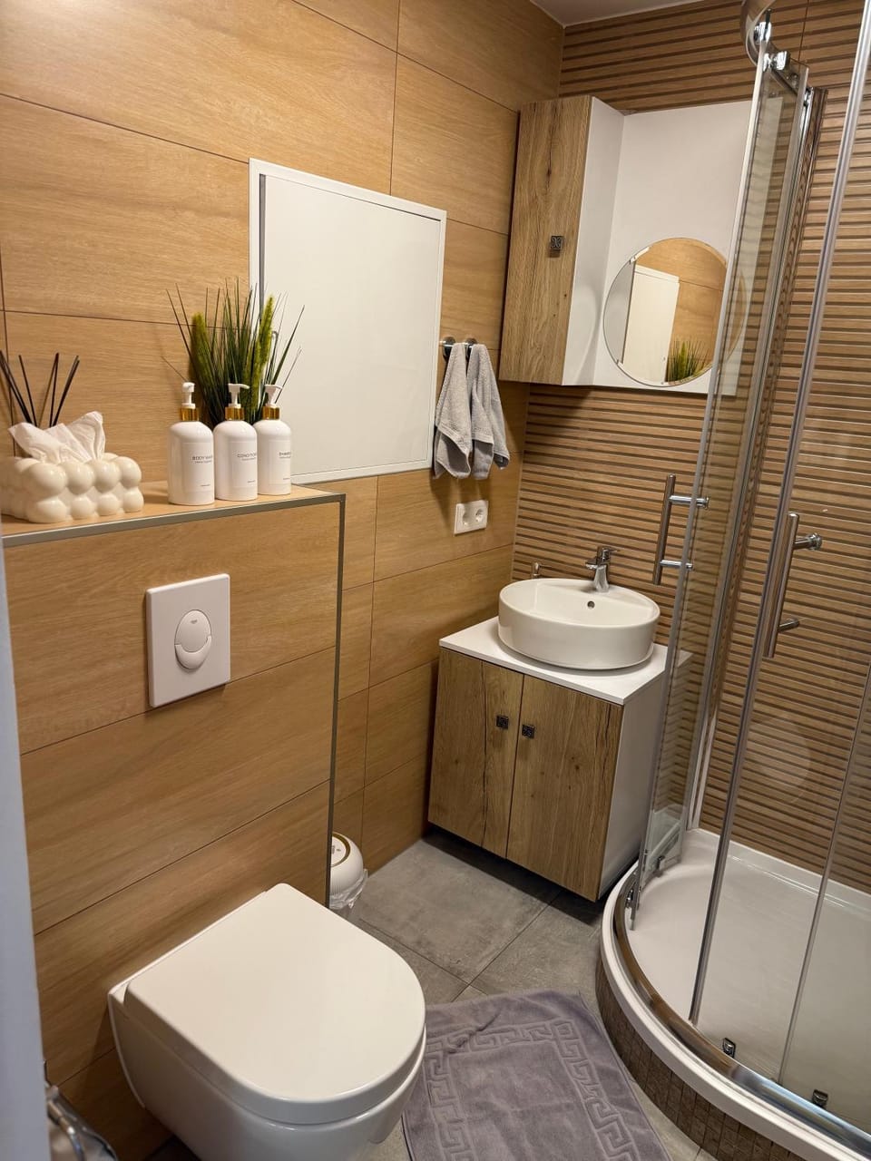 Shower, Toilet, Bathroom, towels