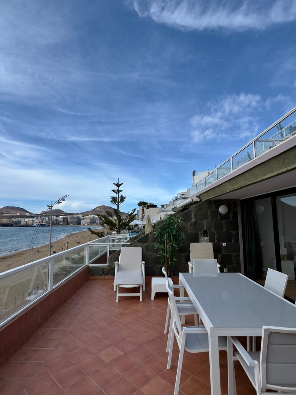 Natural landscape, Balcony/Terrace, Sea view, sunbed