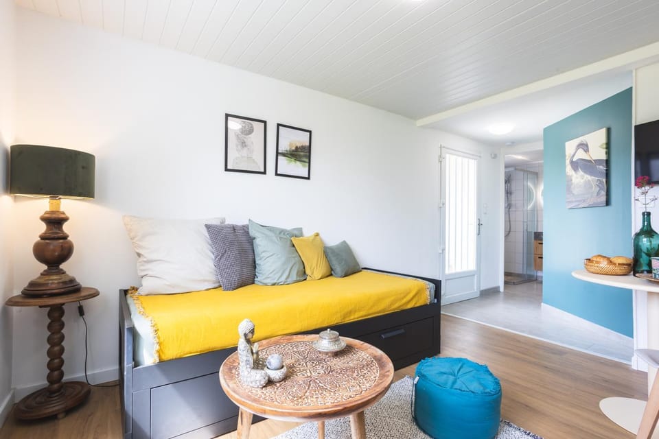 Living room, Photo of the whole room, Seating area, Bedroom