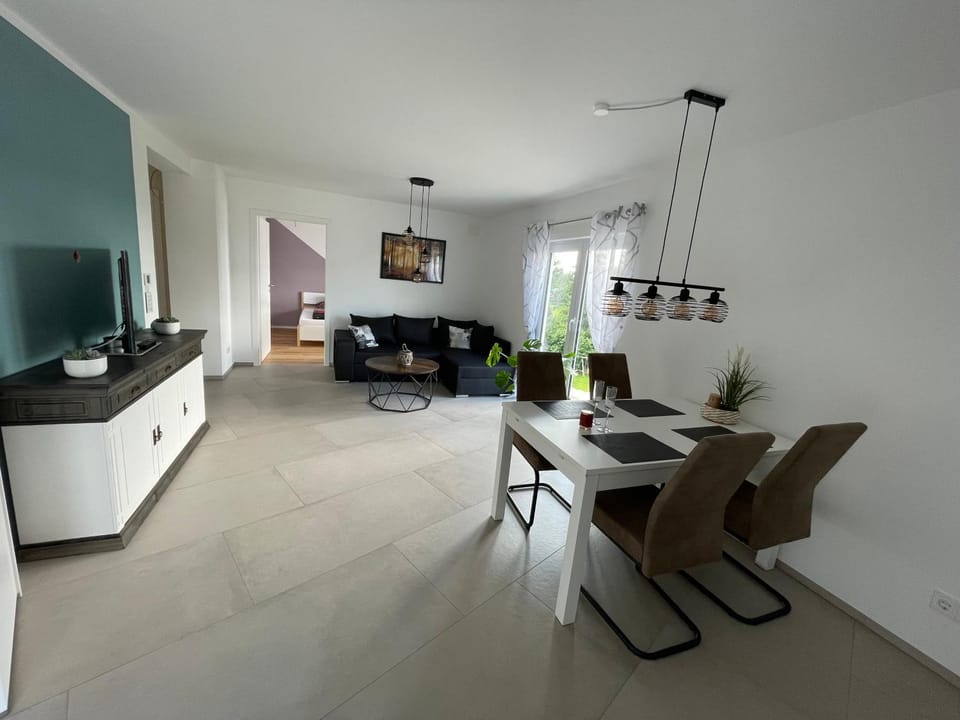 Living room, Seating area, Dining area
