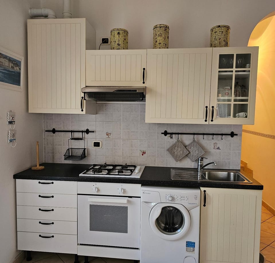 Kitchen or kitchenette, pet friendly, stove, washing machine