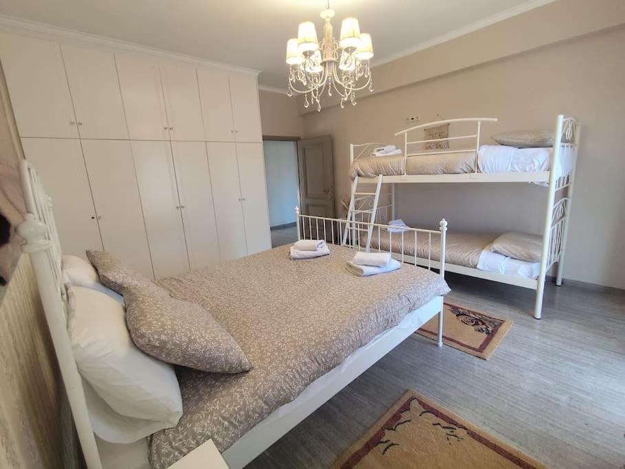 Bed, Photo of the whole room, Bedroom, bunk bed, wardrobe