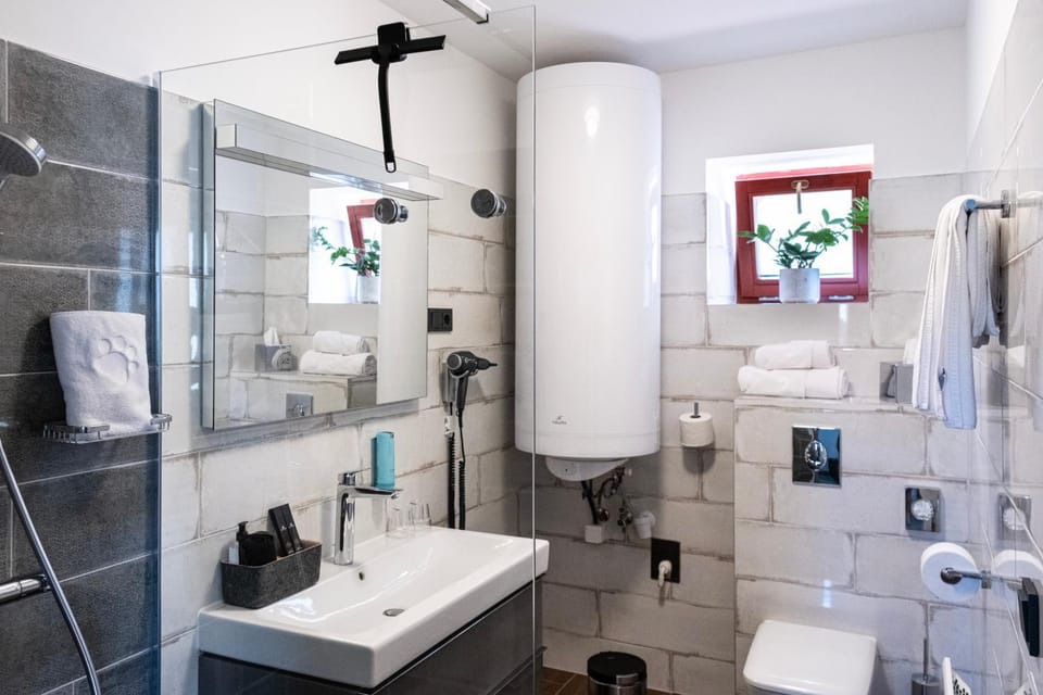 Shower, Toilet, Bathroom, towels