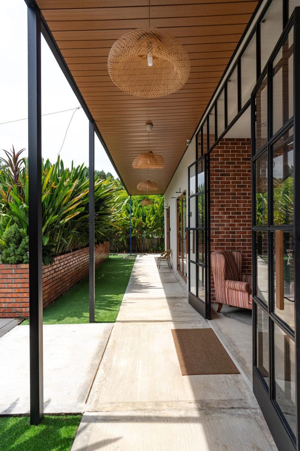 Property building, Patio, Garden, Garden view