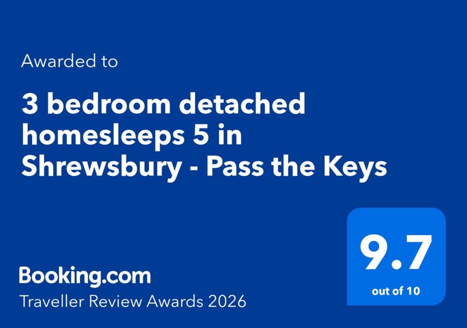 3 bedroom detached homesleeps 5 in Shrewsbury - Pass the Keys House in Shrewsbury
