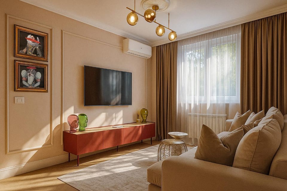 TV and multimedia, Living room, Photo of the whole room, Seating area
