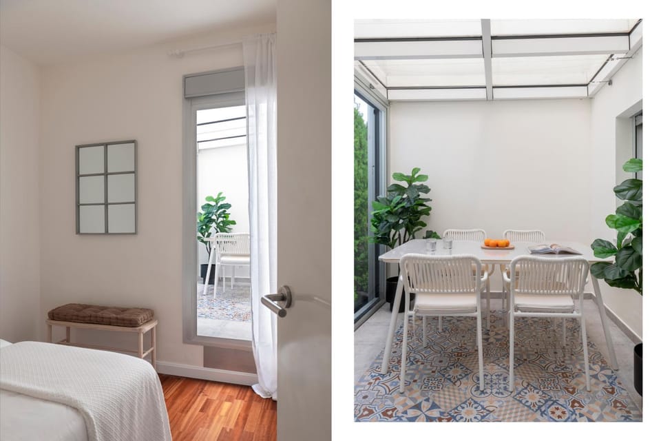 Patio, Dining area, Bedroom