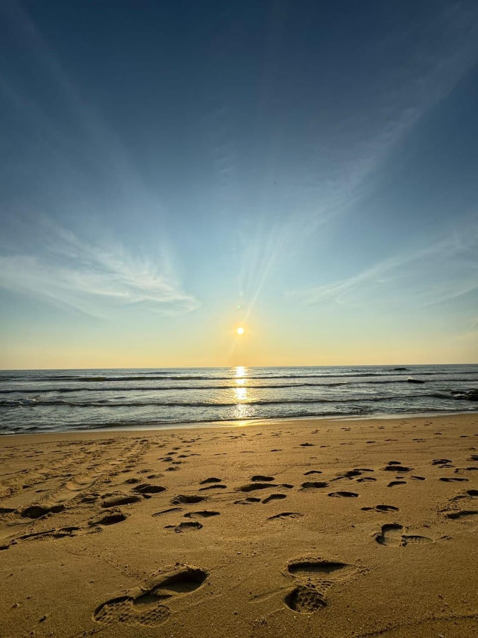 Day, Natural landscape, Beach, Sea view, Sunrise, Sunset