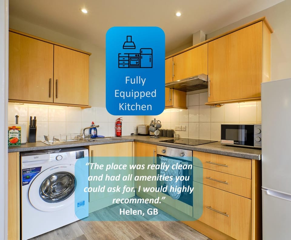 Kitchen or kitchenette, toaster