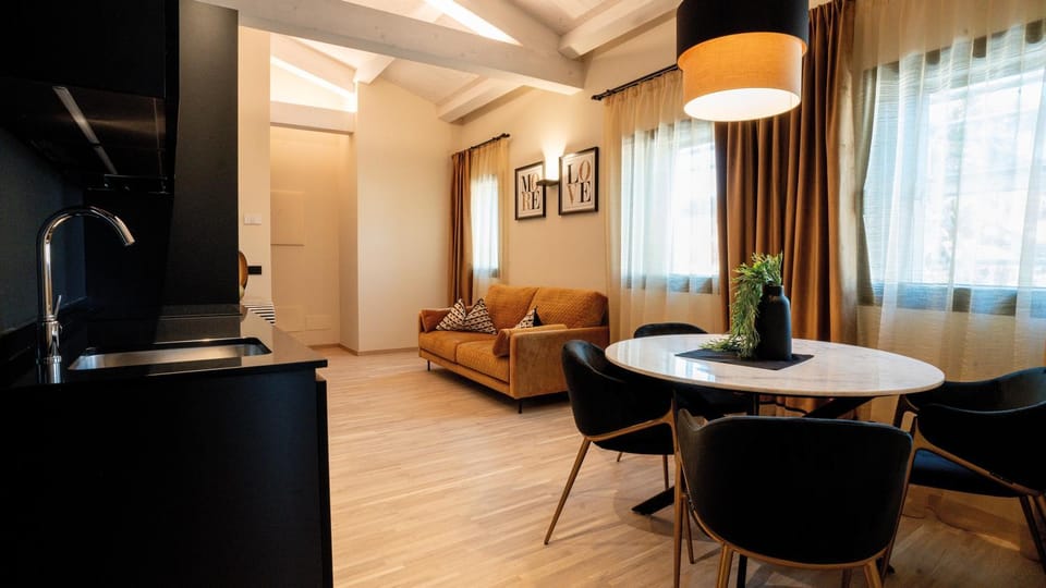 Living room, Seating area, Dining area