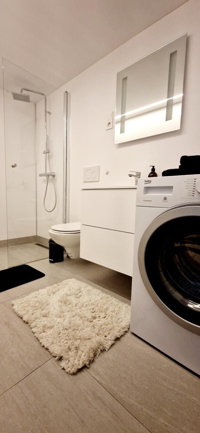 Bathroom, washing machine