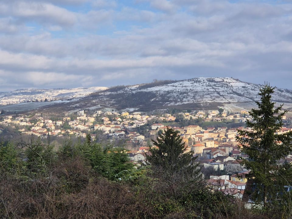 Nearby landmark, Day, Natural landscape, Winter, City view, Mountain view
