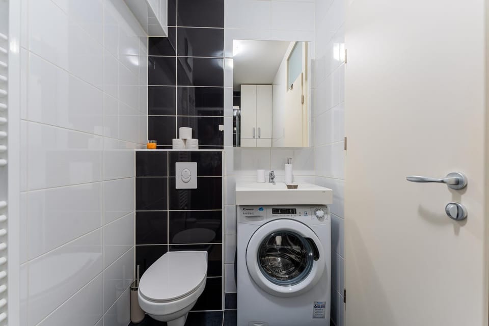 Toilet, Bathroom, Family, hair dryier, heating, washing machine, dryer