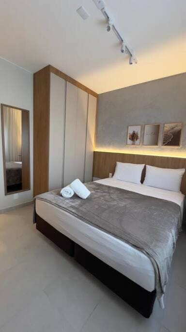 Bed, Photo of the whole room, Bedroom, towels, wardrobe