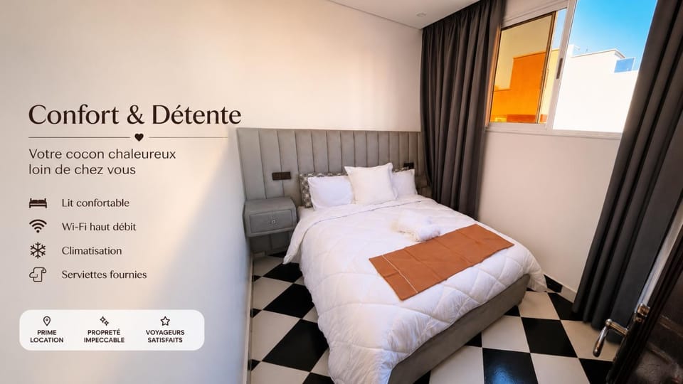 Studio cosy fibre optique IPTV Apartment in Marrakesh