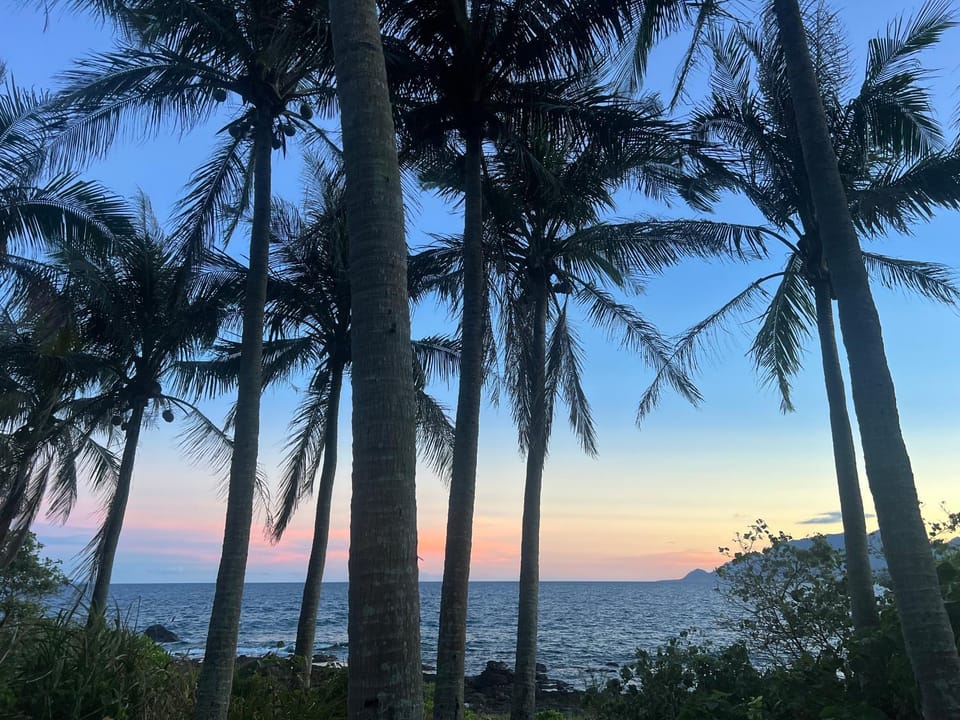 Nearby landmark, Sunset