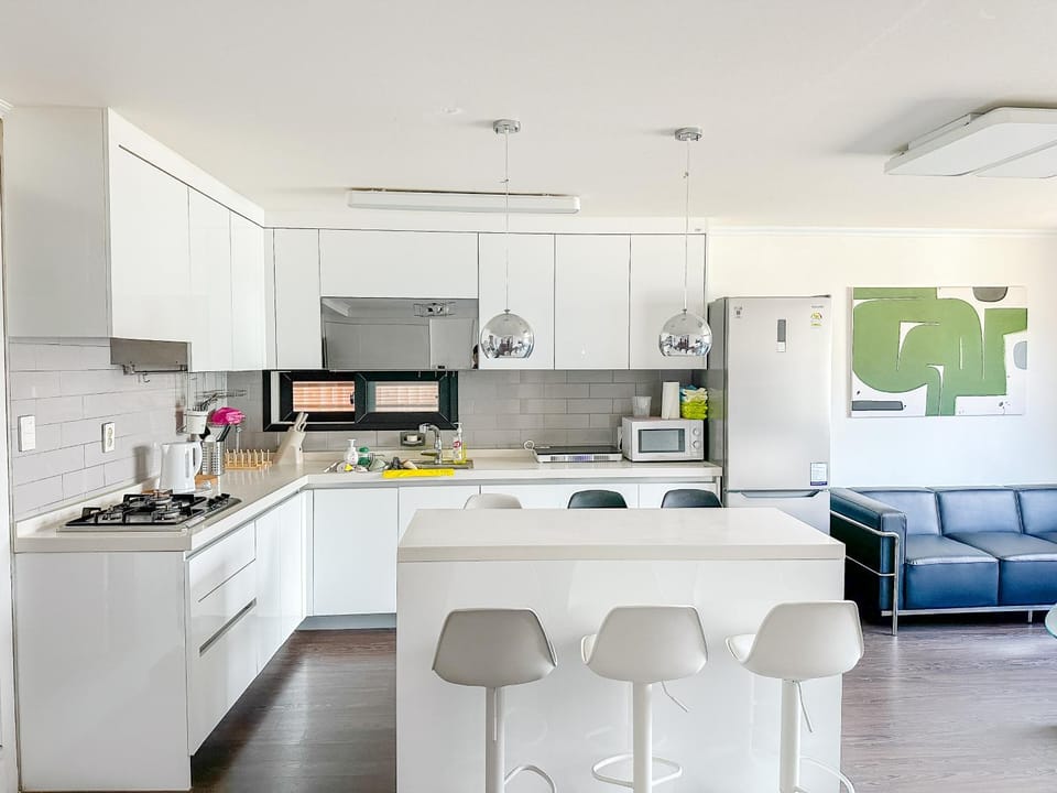 Kitchen or kitchenette, kitchen
