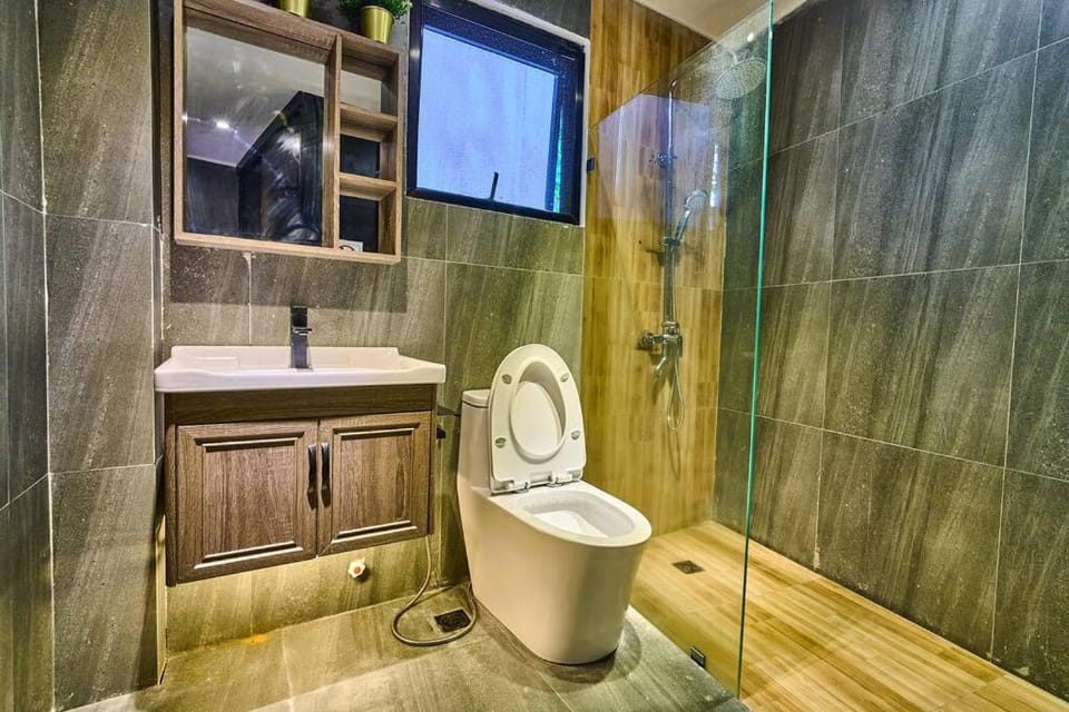 Shower, Toilet, Bathroom, towels