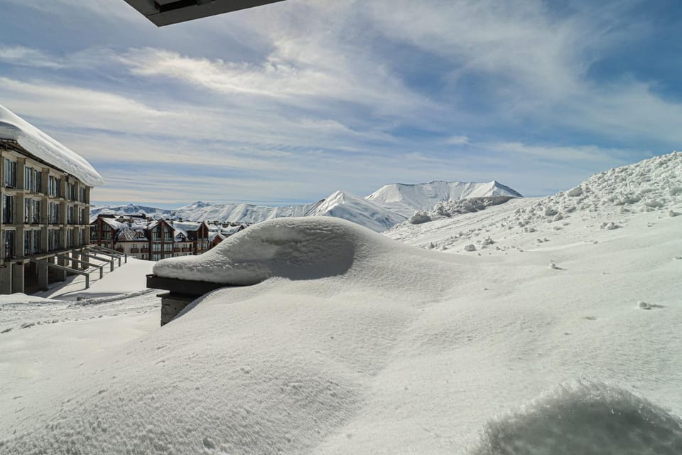 Nearby landmark, Winter, Mountain view