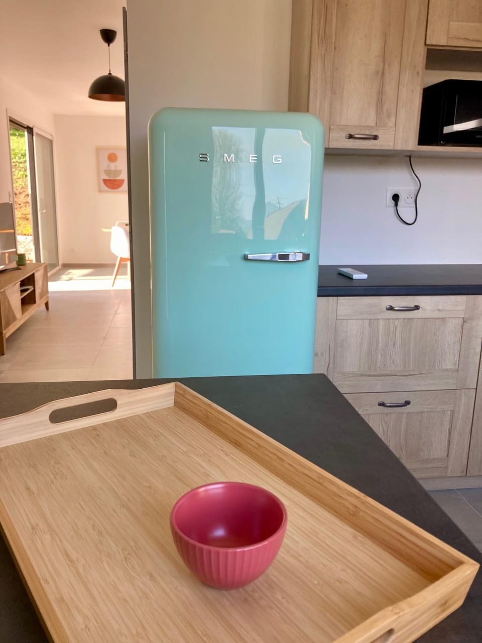 Kitchen or kitchenette, oven, stove