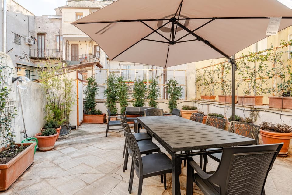 Patio, Spring, Day, Garden, View (from property/room), Balcony/Terrace, Balcony/Terrace, Dining area, Garden view